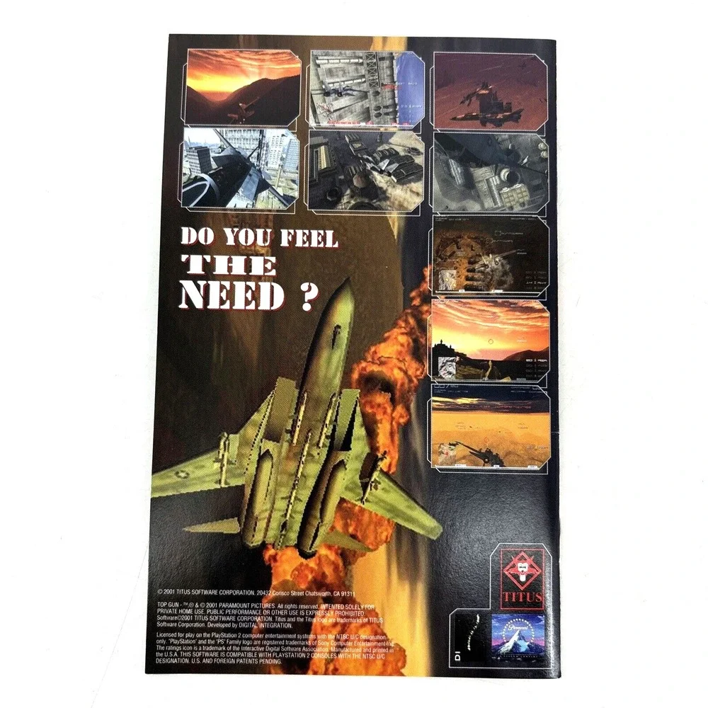 Top‎ Gun Combat Zones For PlayStation 2 PS2 Racing Complete w Manual